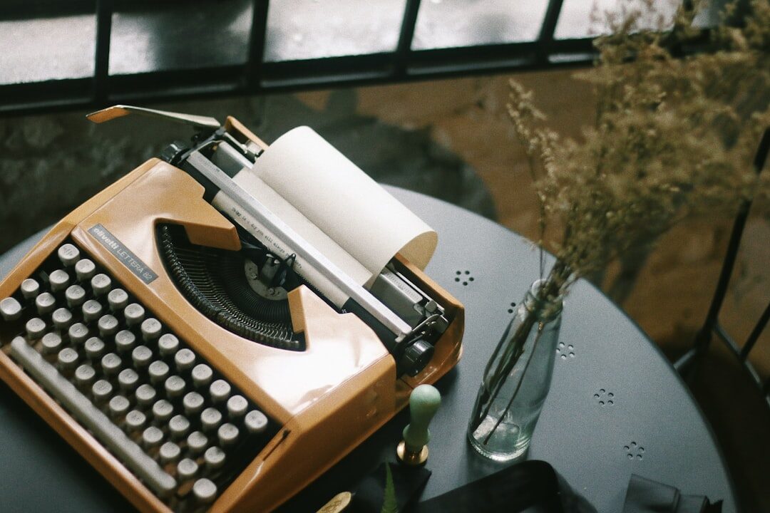 writer at desk